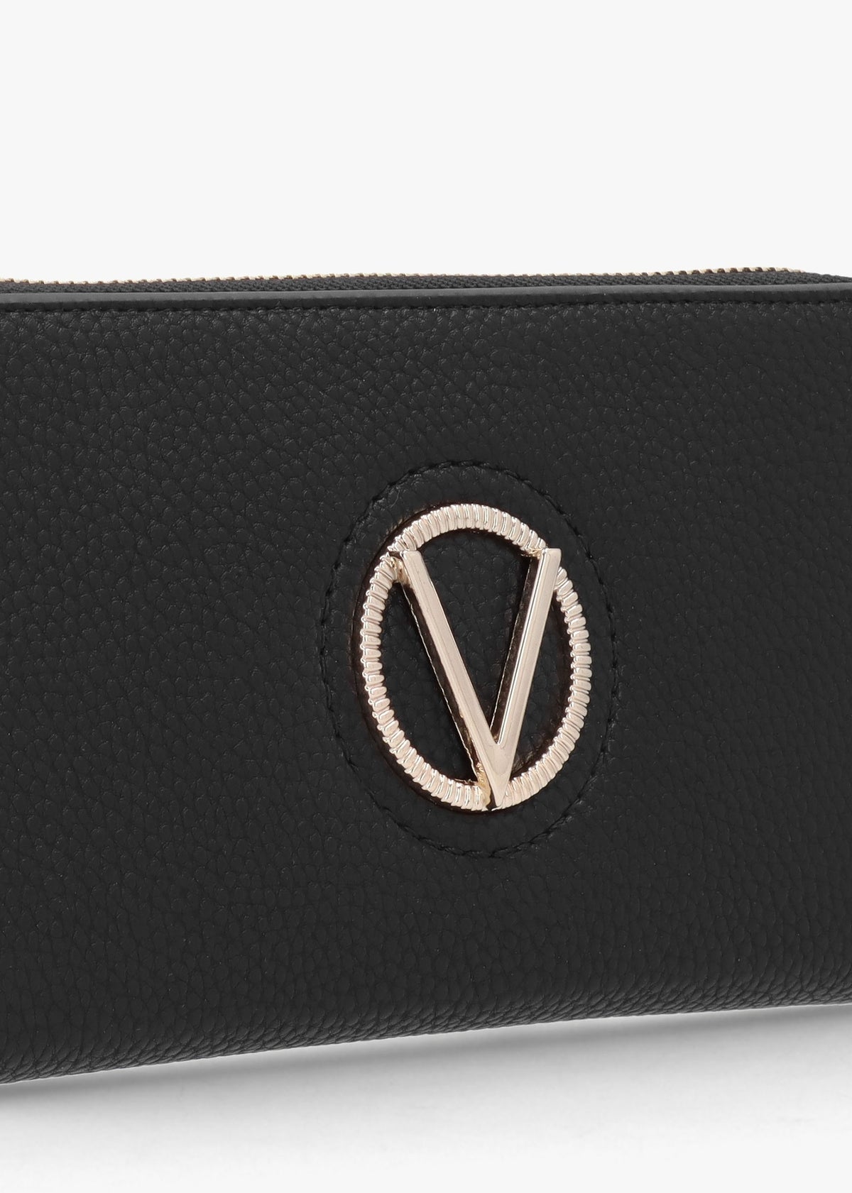 Katong V Logo Nero Zip Around Wallet
