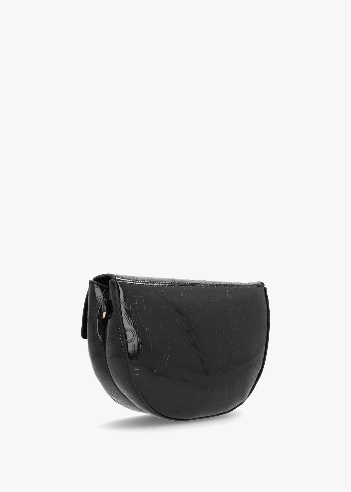 Bigs Logo Patent Nero Satchel Bag