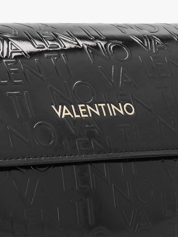 Bigs Logo Patent Nero Satchel Bag