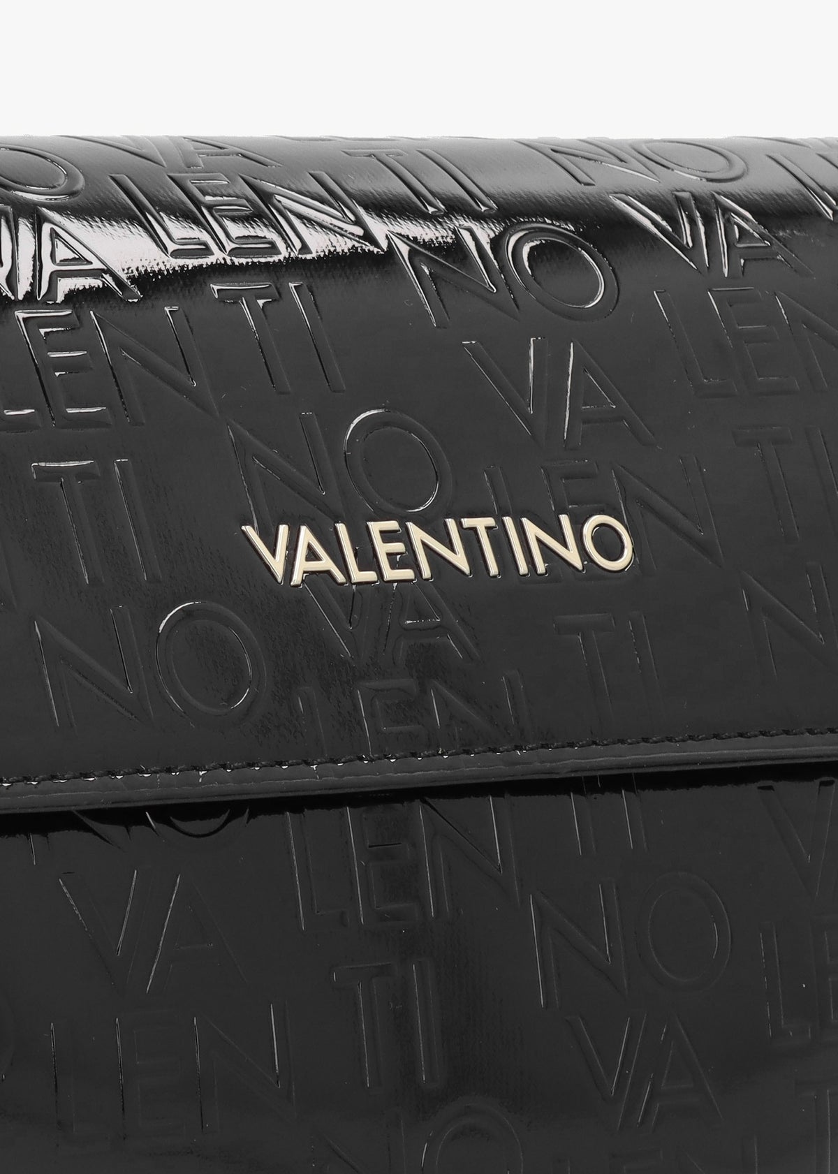 Bigs Logo Patent Nero Satchel Bag