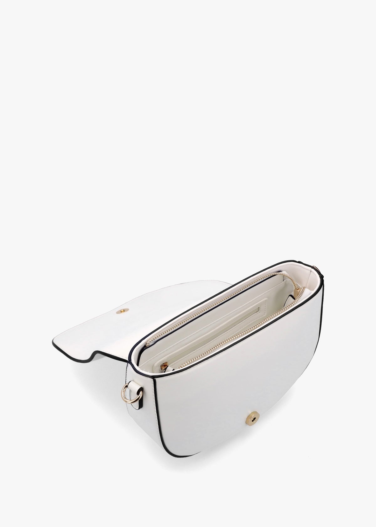 Coney Bianco V Logo Cross-Body Bag