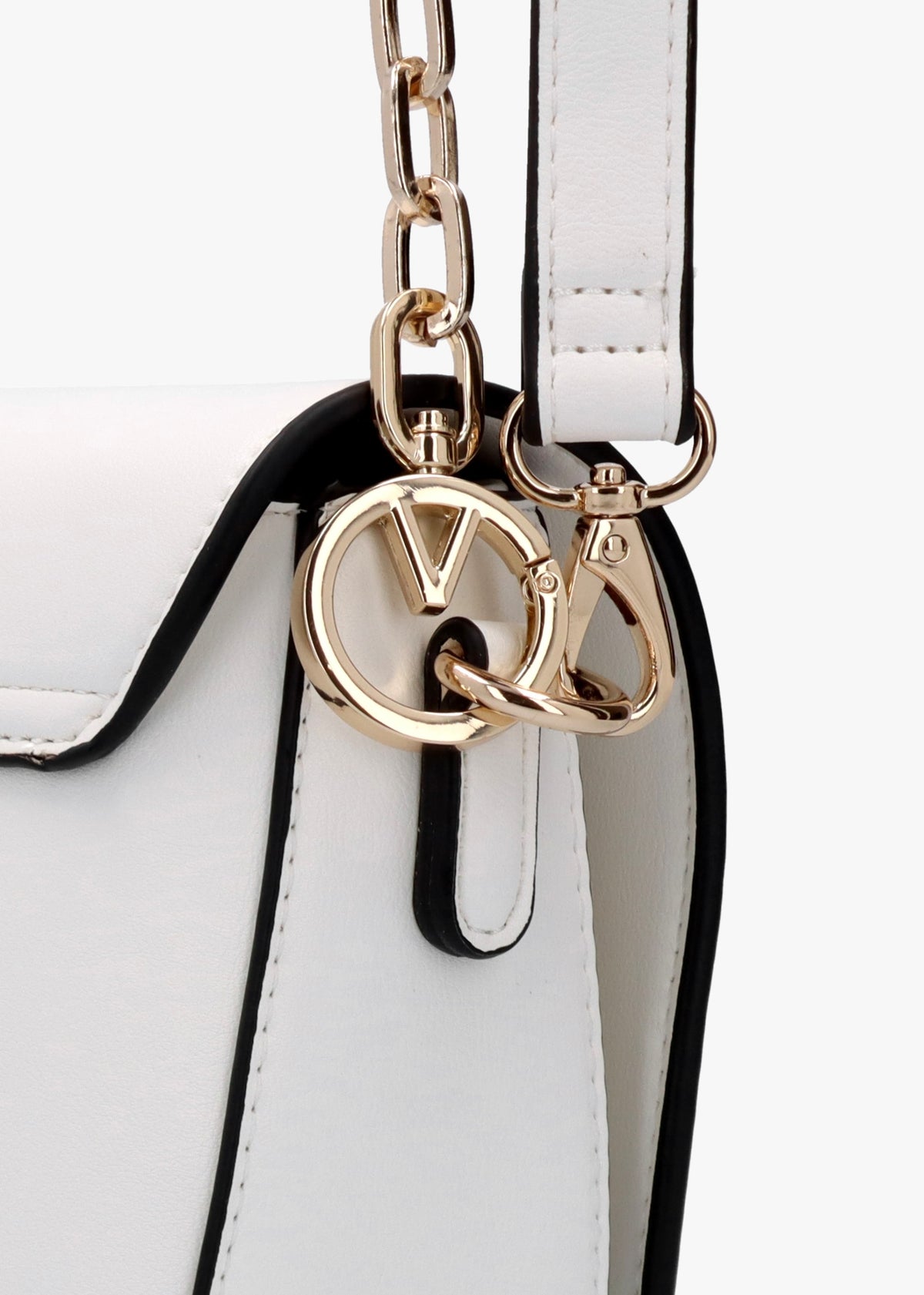 Coney Bianco V Logo Cross-Body Bag