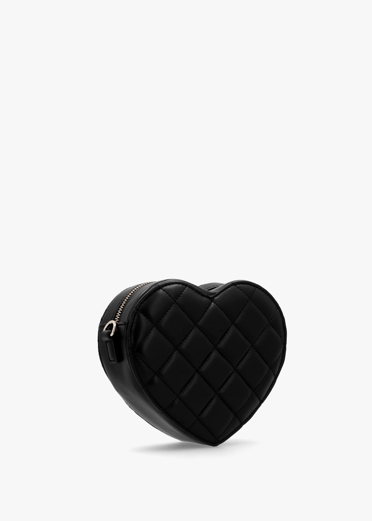 Marshmellow Quilted Heart Nero Shoulder Bag
