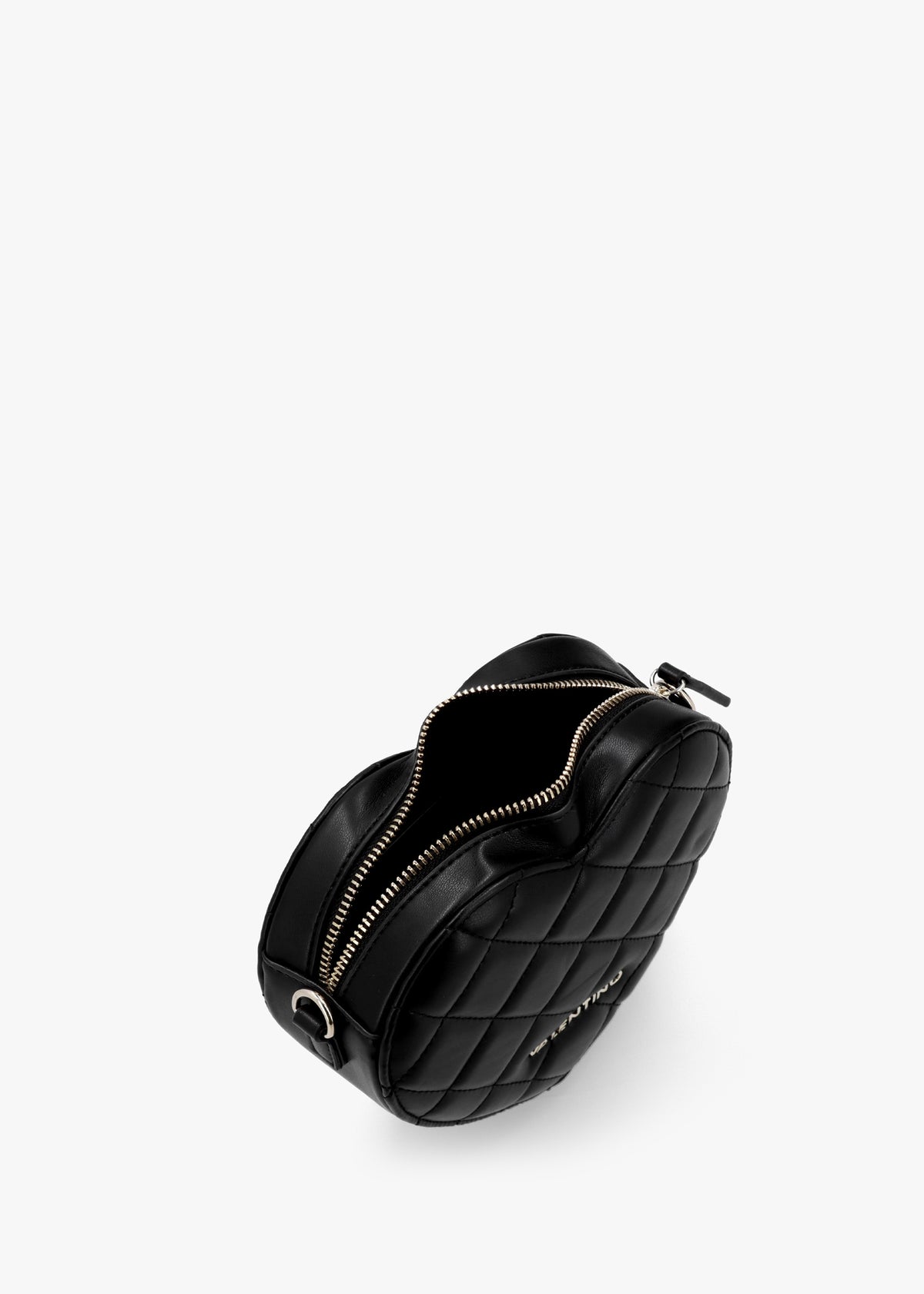 Marshmellow Quilted Heart Nero Shoulder Bag