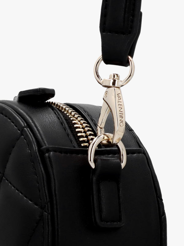 Marshmellow Quilted Heart Nero Shoulder Bag