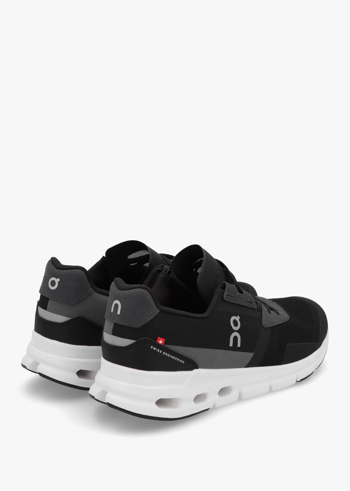 Men's Cloudrift Black White Trainers