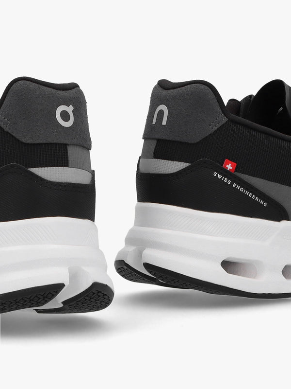 Men's Cloudrift Black White Trainers