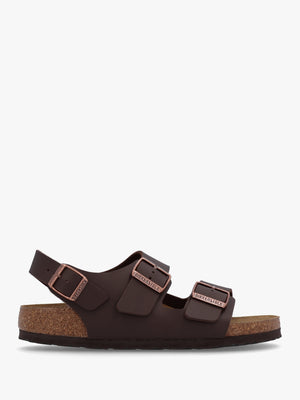 Milano Dark Brown Birko-Flor Sandals