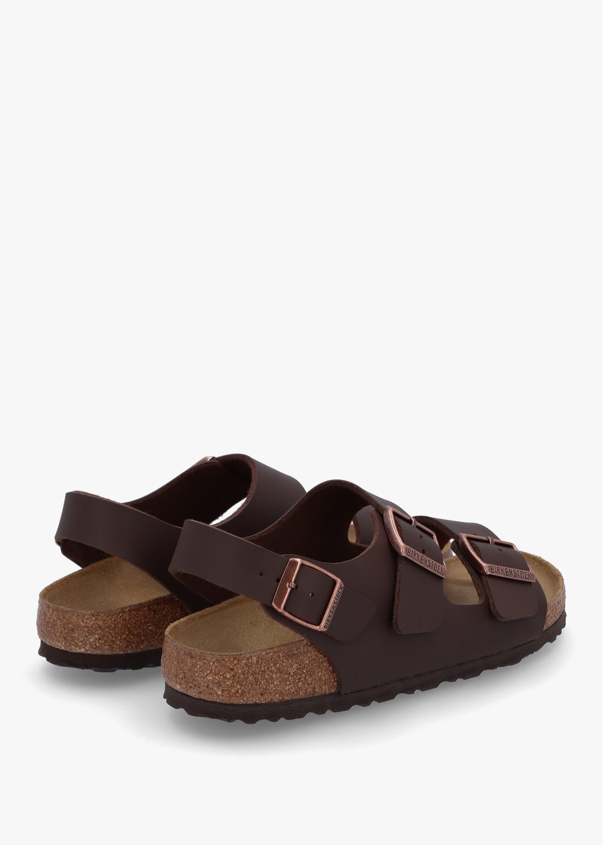 Milano Dark Brown Birko-Flor Sandals