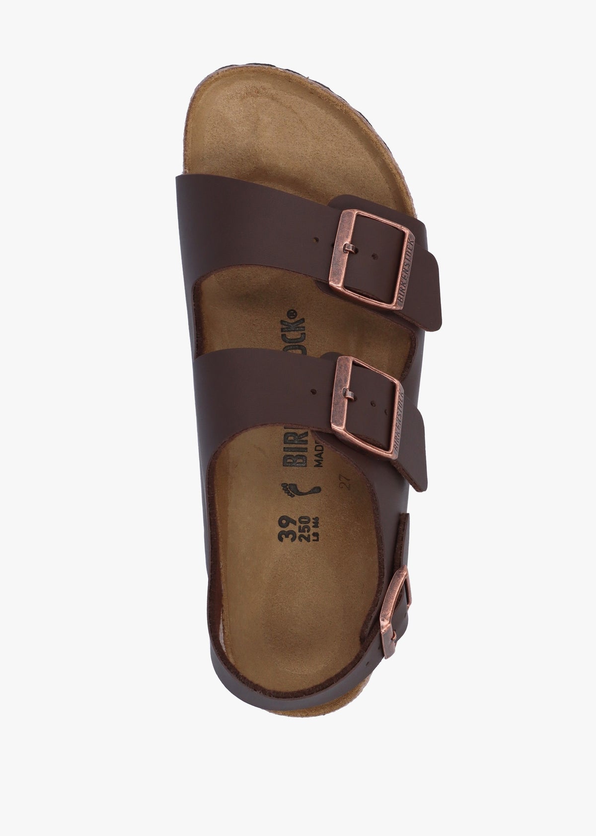 Milano Dark Brown Birko-Flor Sandals