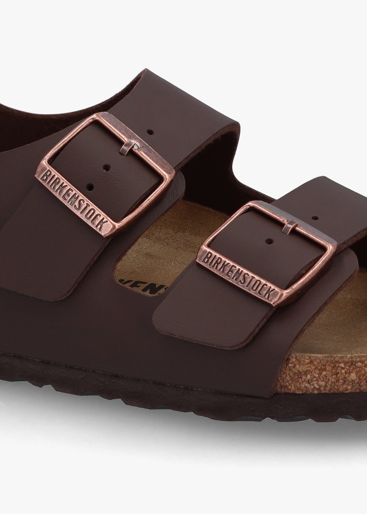 Milano Dark Brown Birko-Flor Sandals