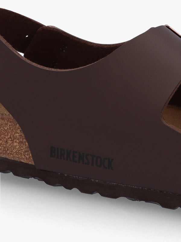 Milano Dark Brown Birko-Flor Sandals