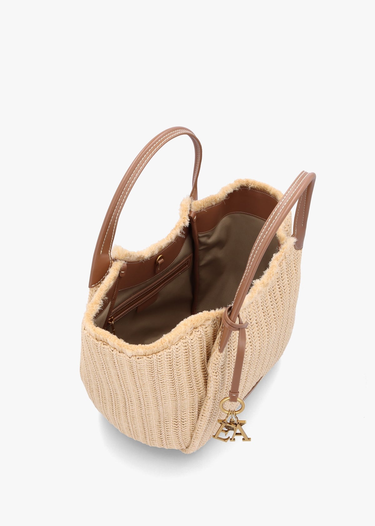 Natural Woven Slouchy Beach Shopper Bag
