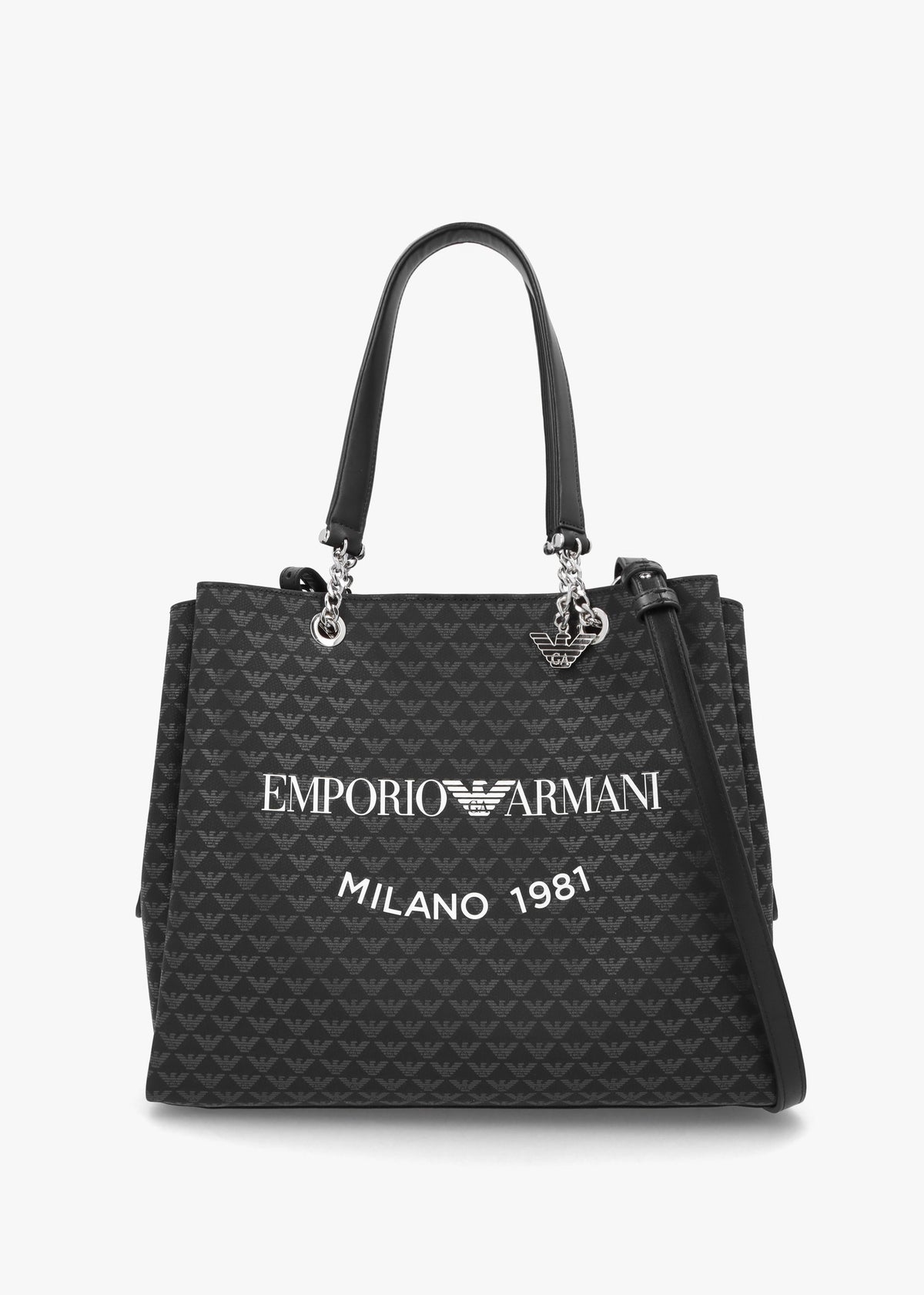 Large Eagle Logo White Tote Bag