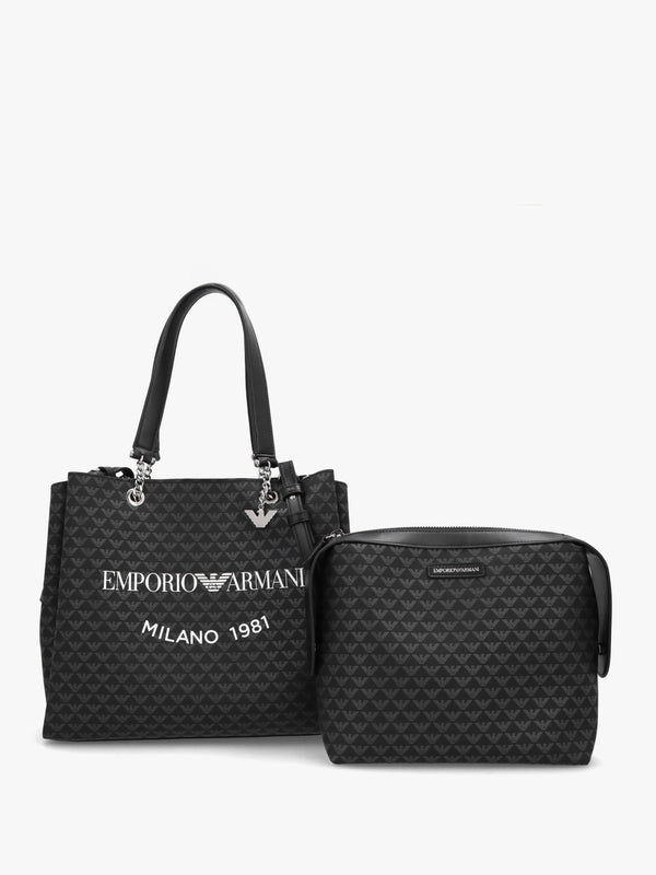 Large Eagle Logo Black White Tote Bag