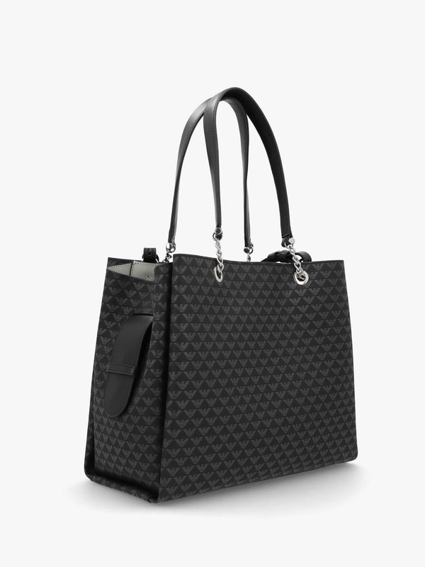 Large Eagle Logo Black White Tote Bag