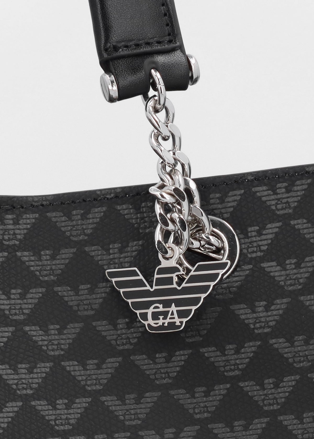 Large Eagle Logo Black White Tote Bag