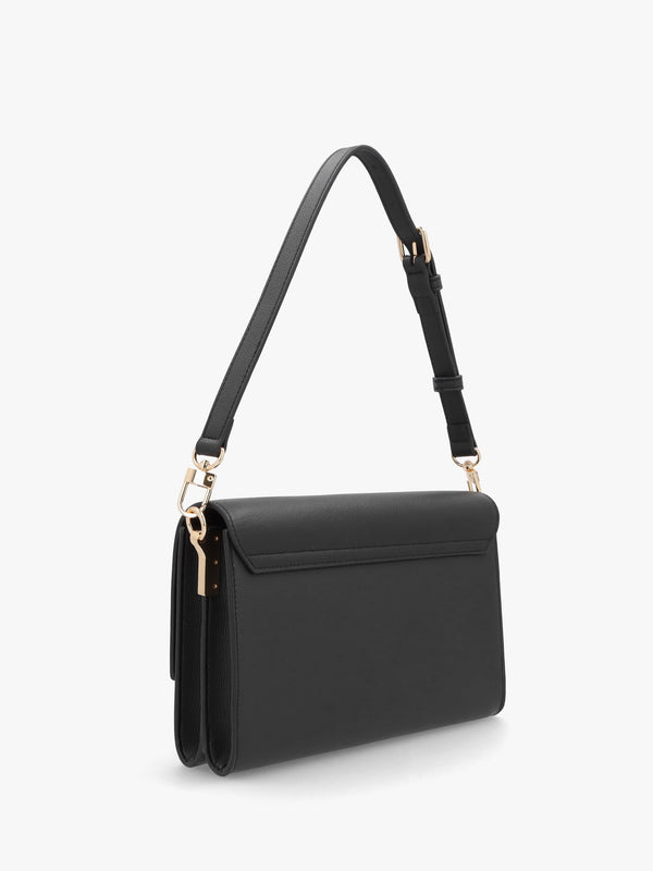 Lover Black Leather Shoulder Bag