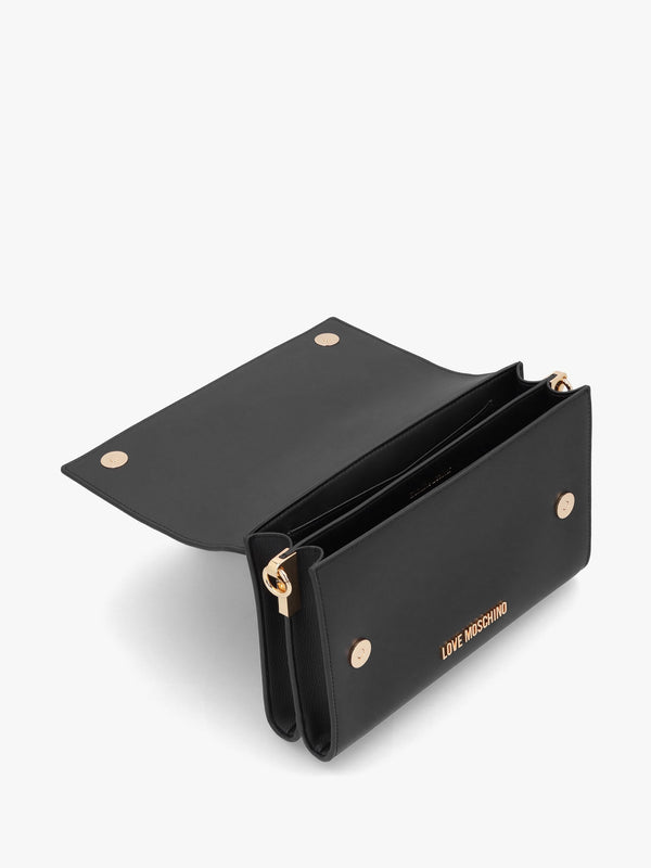 Lover Black Leather Shoulder Bag