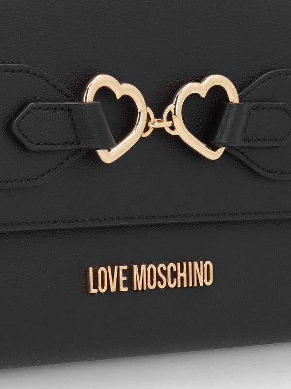 Lover Black Leather Shoulder Bag