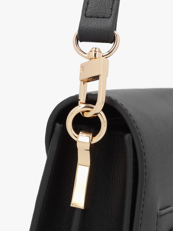 Lover Black Leather Shoulder Bag
