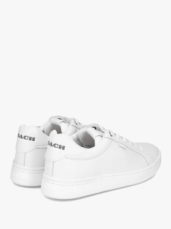 Lowline Optic White Leather Low Top Trainers