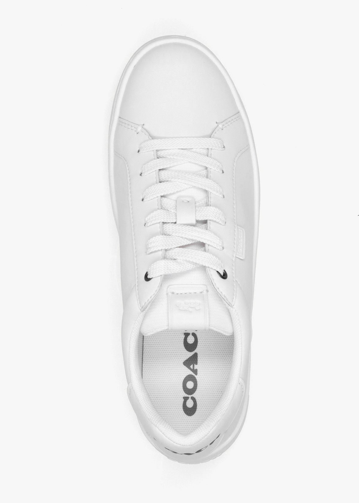 Lowline Optic White Leather Low Top Trainers