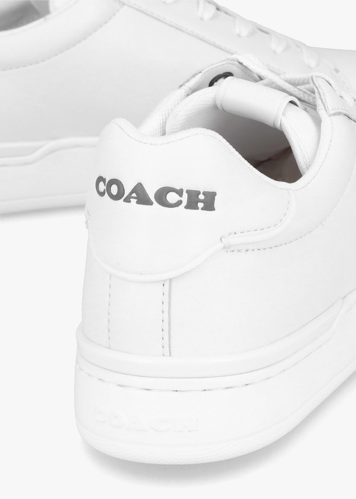 Lowline Optic White Leather Low Top Trainers