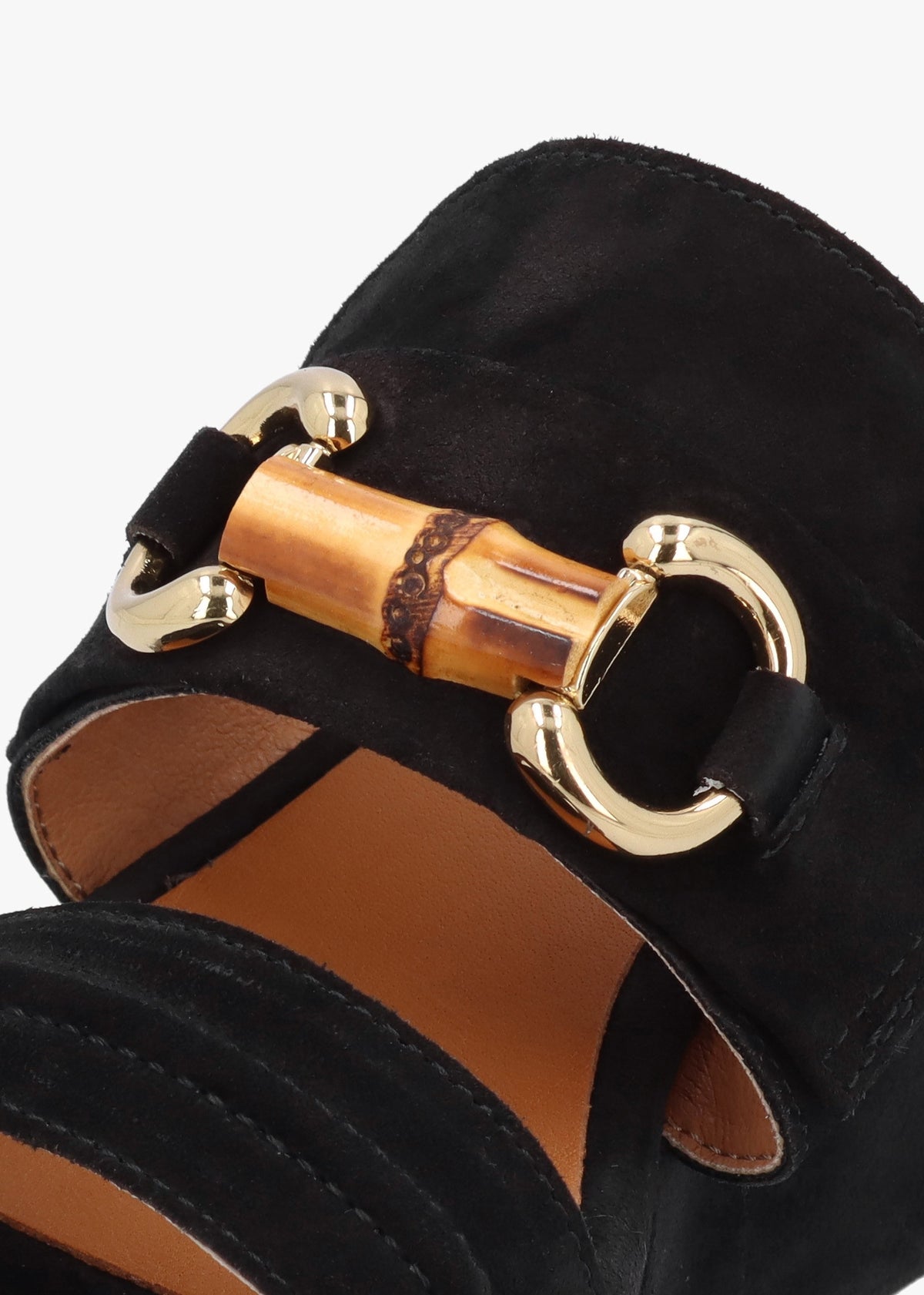 Antibes Black Suede Flatform Mules