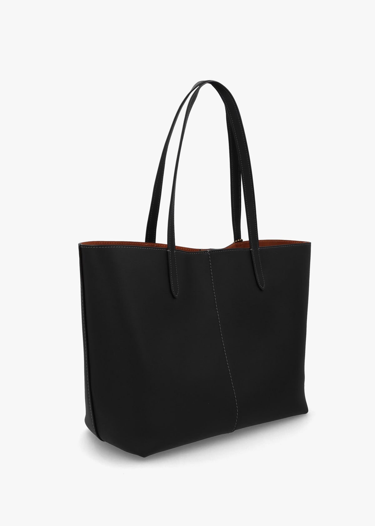 North 32 Black Leather Tote Bag