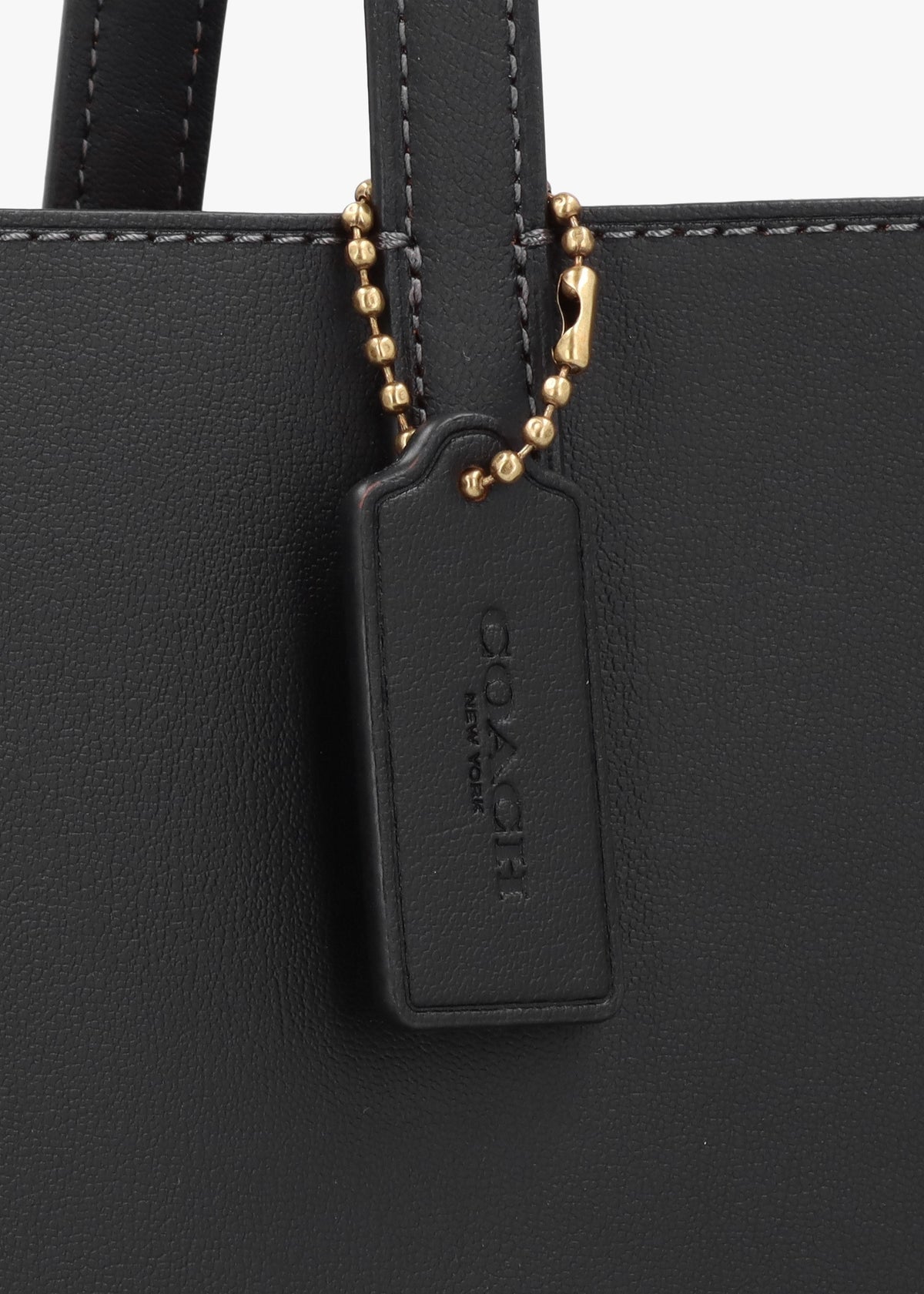 North 32 Black Leather Tote Bag