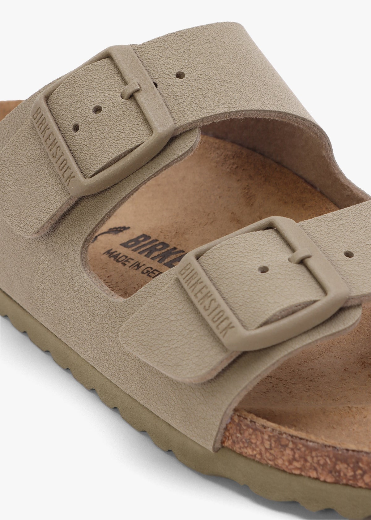 Arizona Birko-Flor Faded Khaki Two Bar Mules