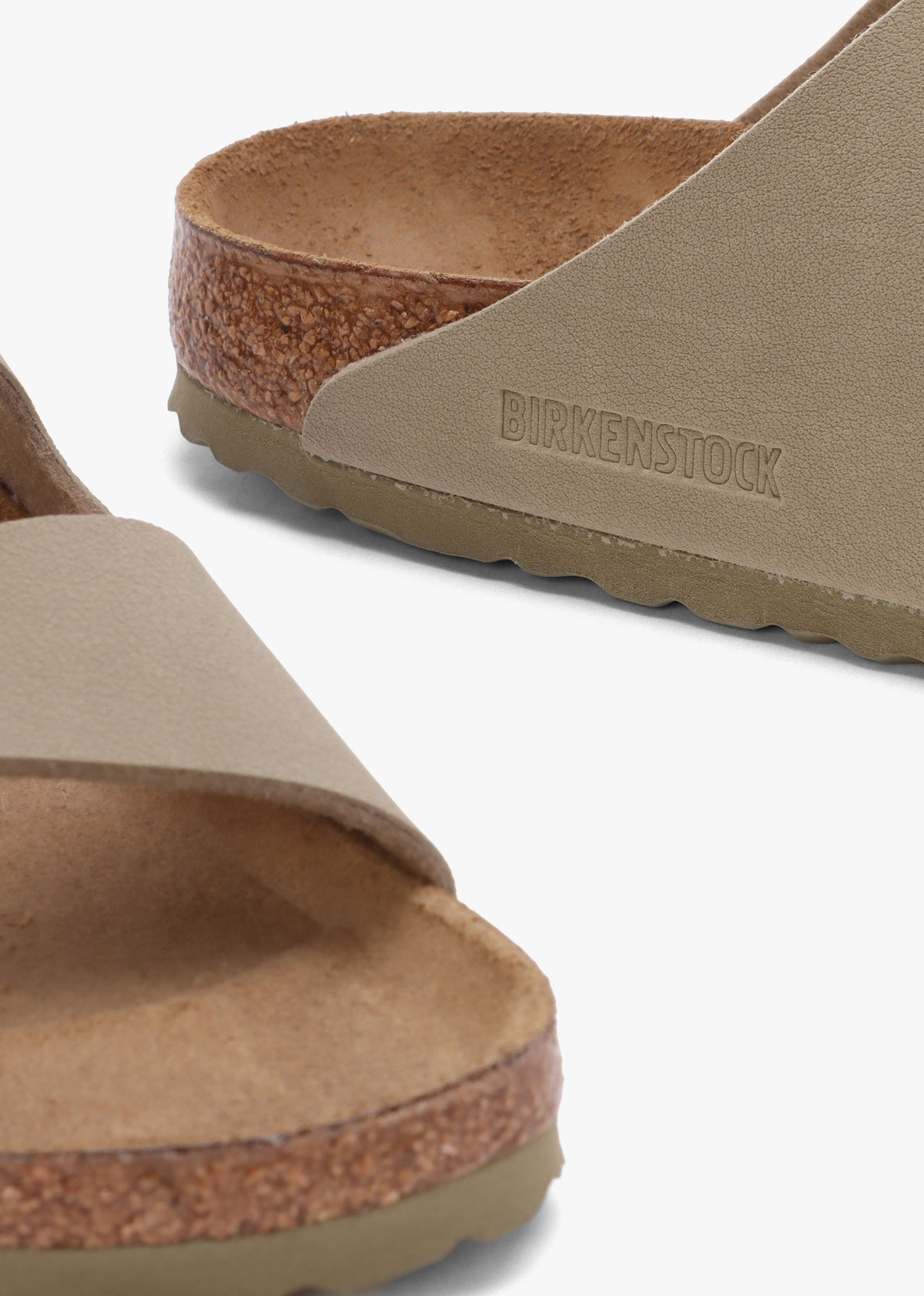 Arizona Birko-Flor Faded Khaki Two Bar Mules