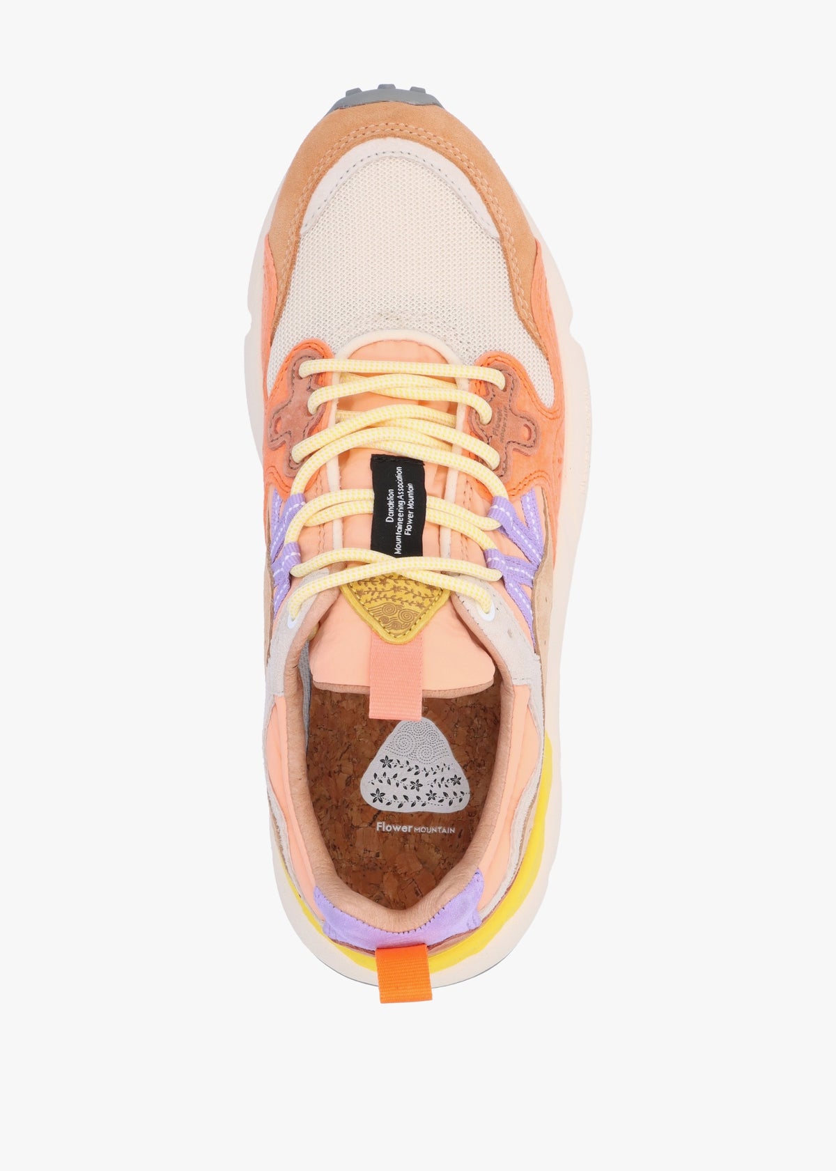 Women's Yamano 3 White Beige Salmon Suede & Technical Fabric Trainers