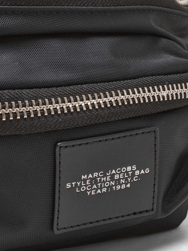 The Biker Black Nylon Belt Bag