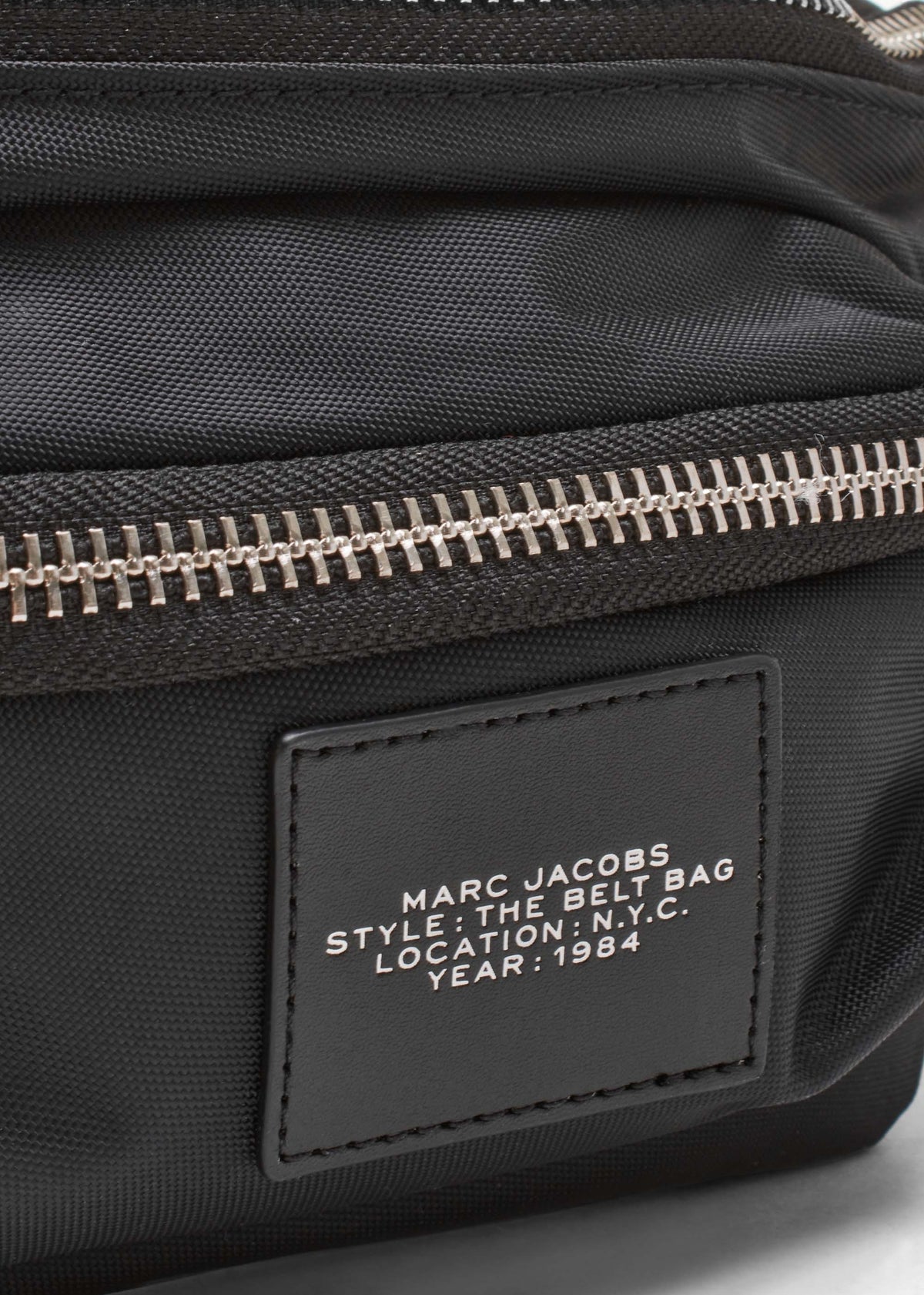 The Biker Black Nylon Belt Bag