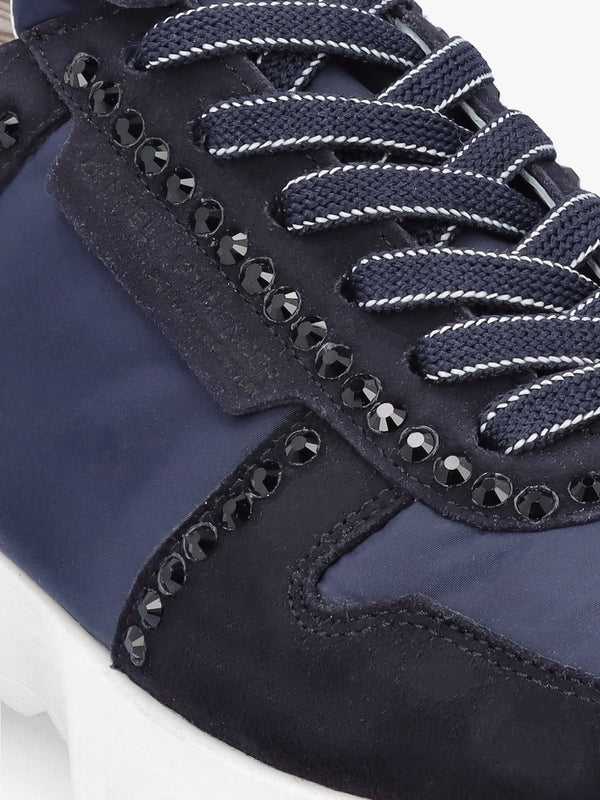 Pull Diamante Ocean Suede Trainers