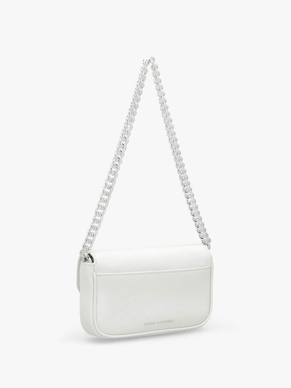 The J Marc Mini White Silver Leather Shoulder Bag