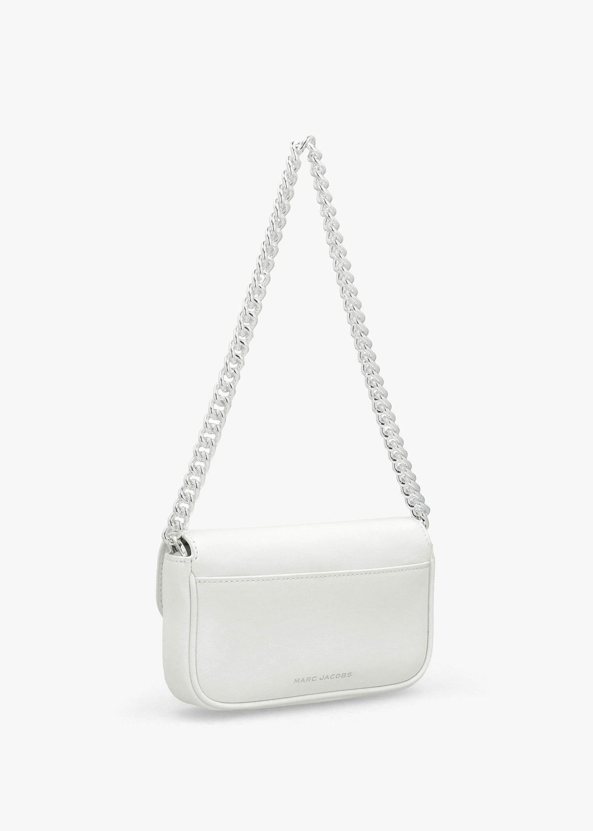The J Marc Mini White Silver Leather Shoulder Bag