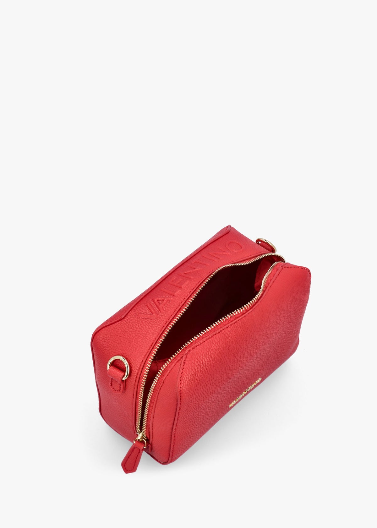 Pattie Haversack Pebbled Rosso Cross-Body Bag