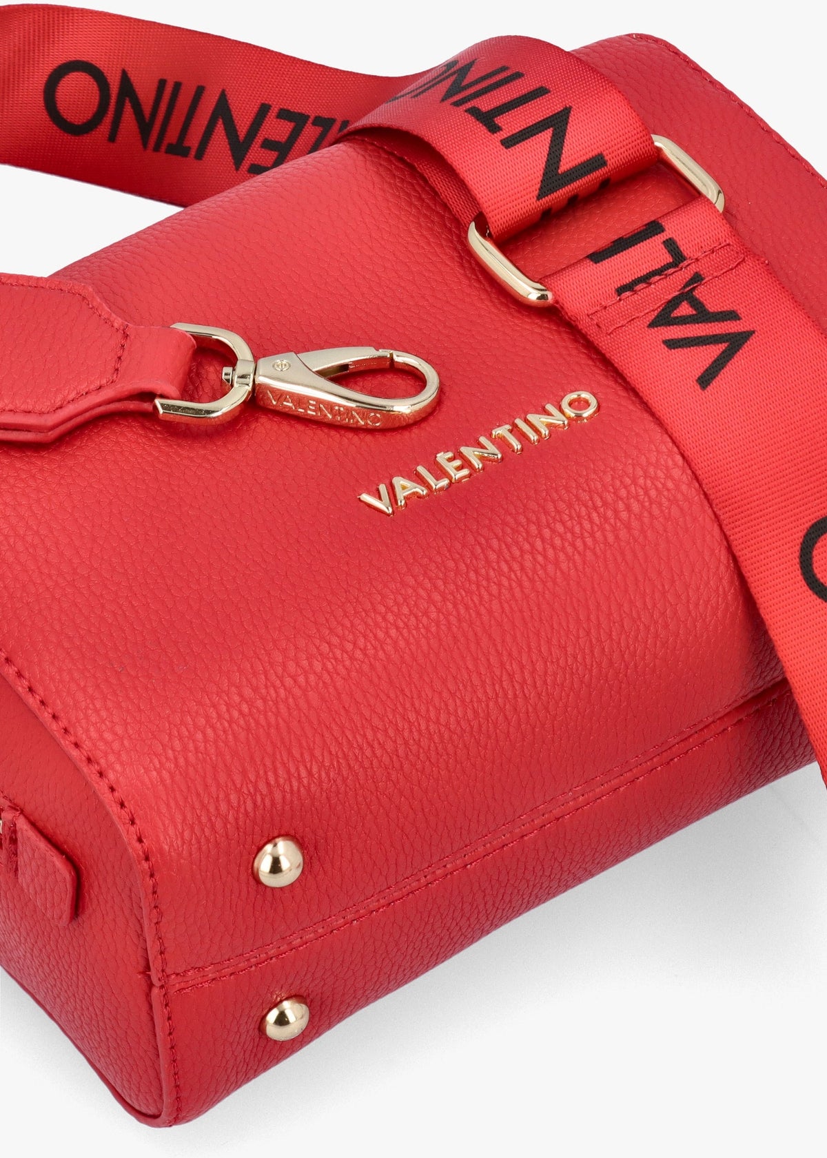 Pattie Haversack Pebbled Rosso Cross-Body Bag