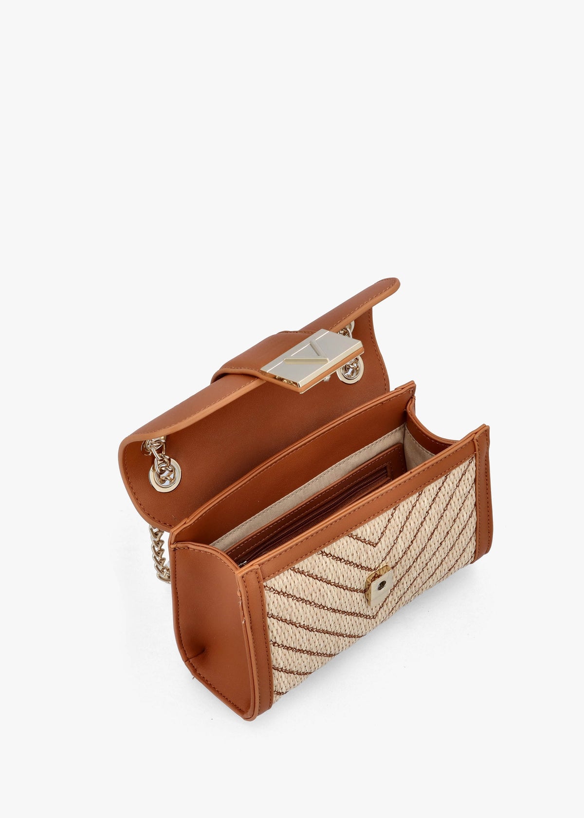 Tribeca Flap Naturale Cuoio Shoulder Bag