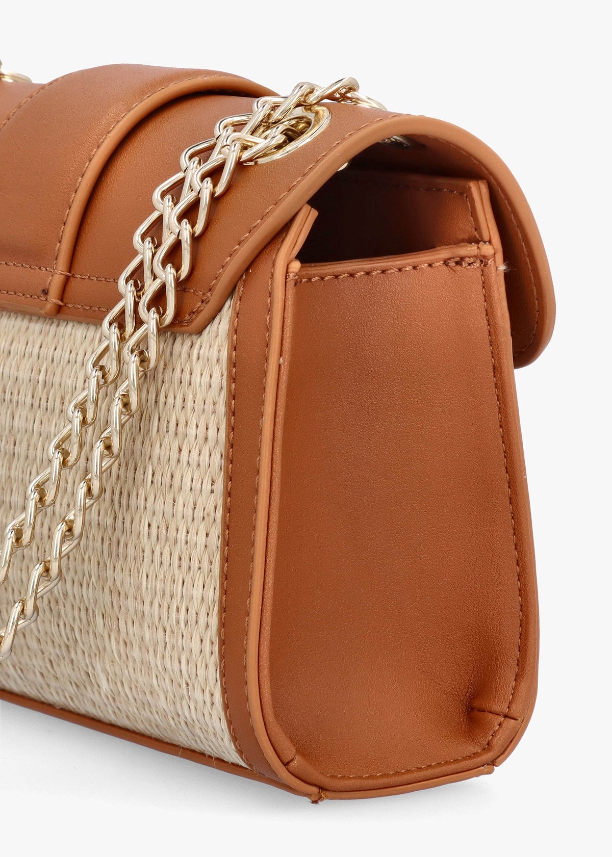 Tribeca Flap Naturale Cuoio Shoulder Bag