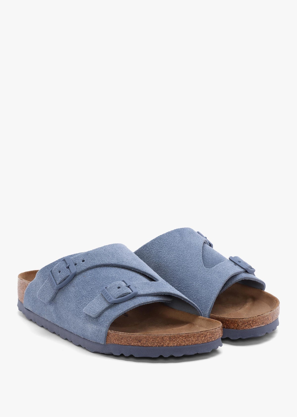 Zurich Elemental Blue Suede Leather Mules