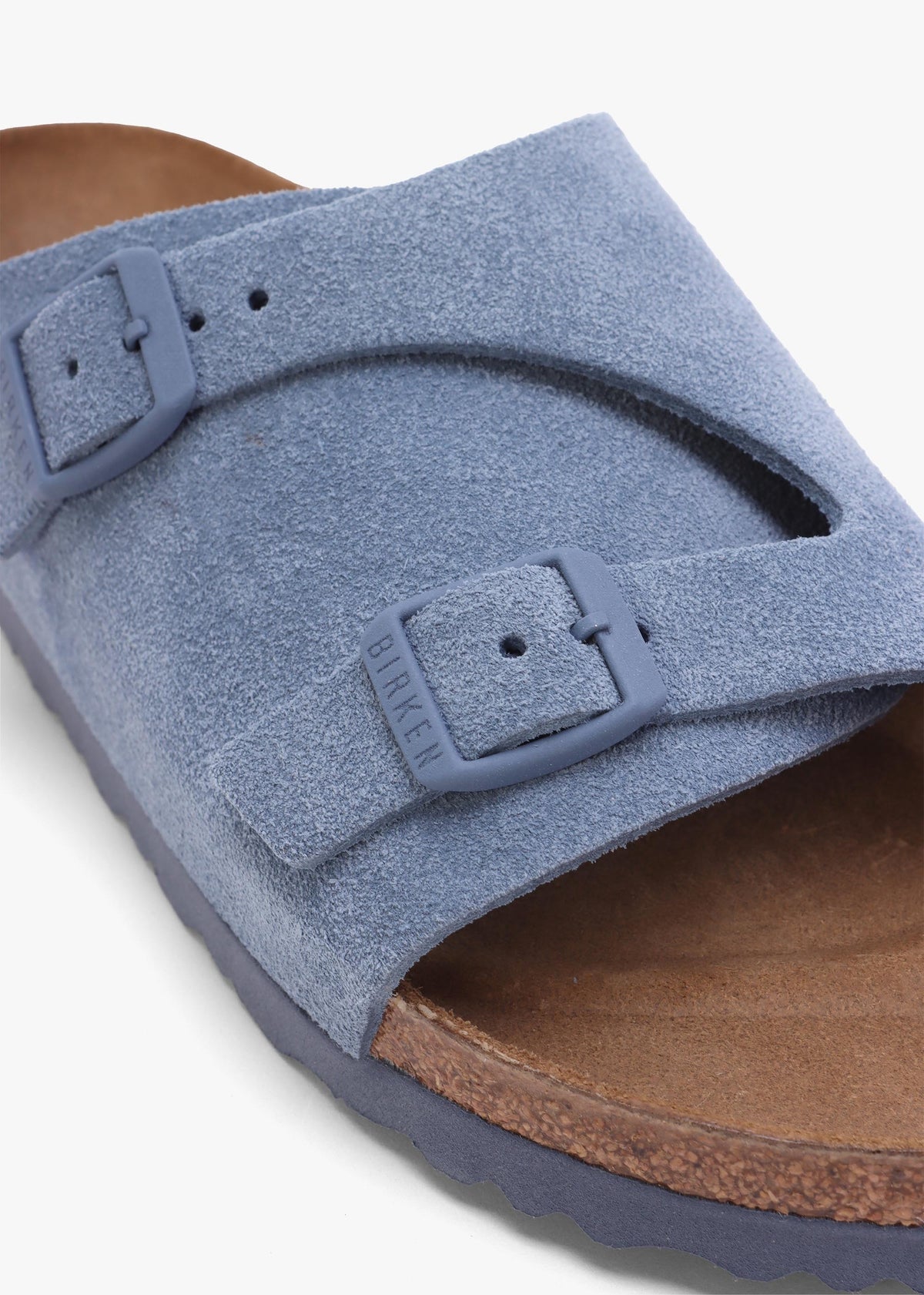 Zurich Elemental Blue Suede Leather Mules