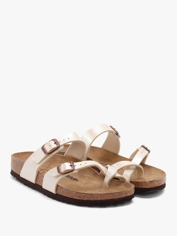 Mayari Graceful Pearl White Birko-Flor Thong Sandals