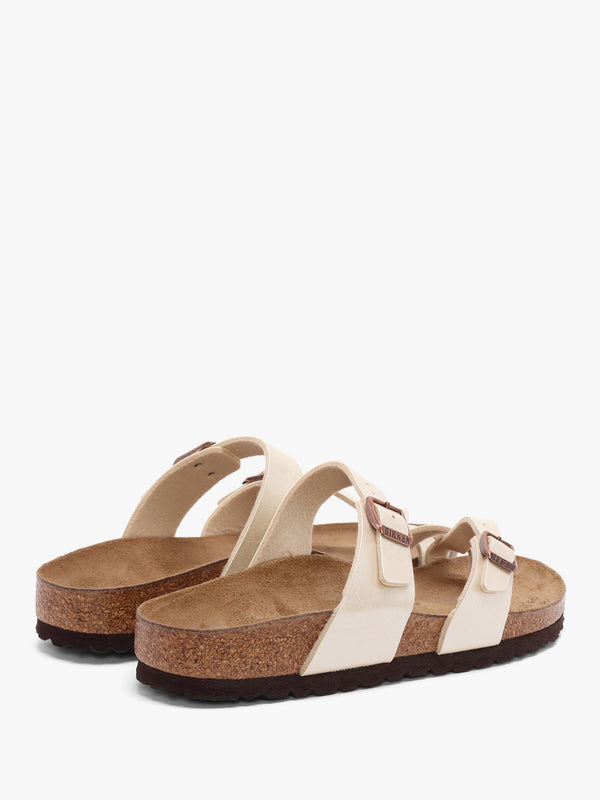Mayari Graceful Pearl White Birko-Flor Thong Sandals