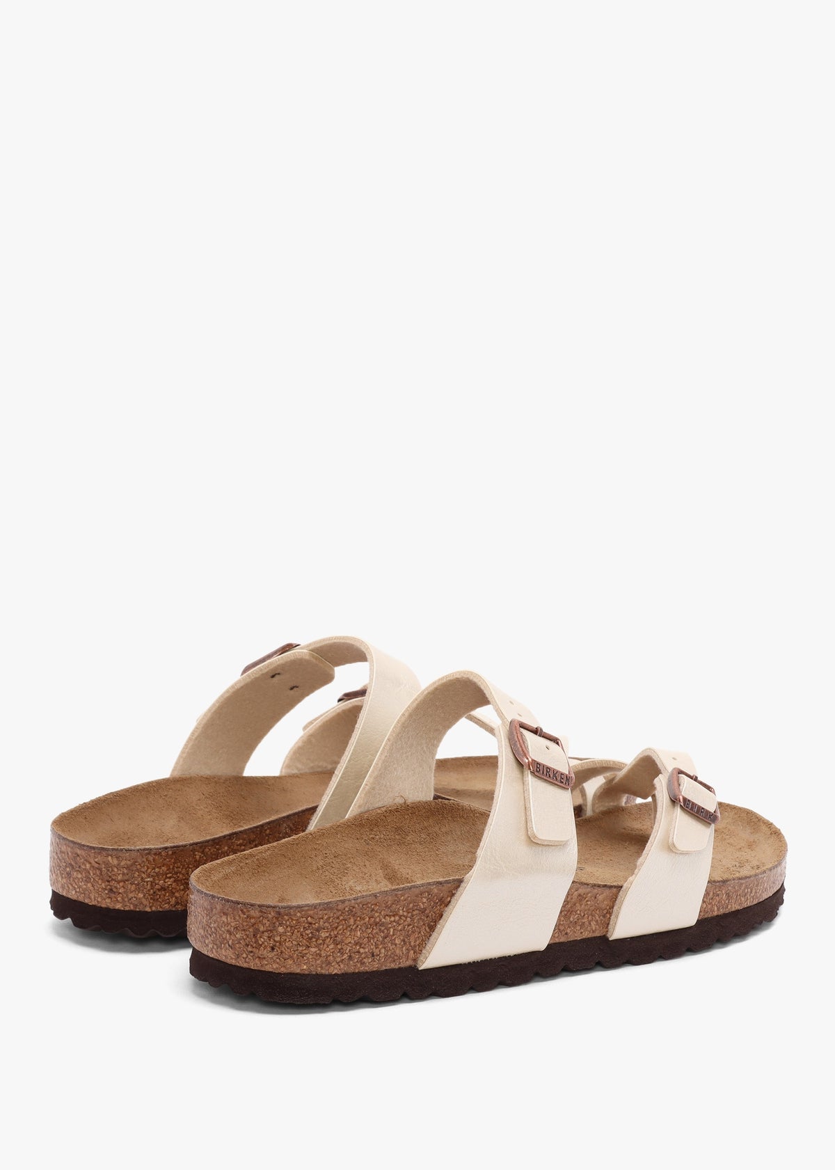 Mayari Graceful Pearl White Birko-Flor Thong Sandals