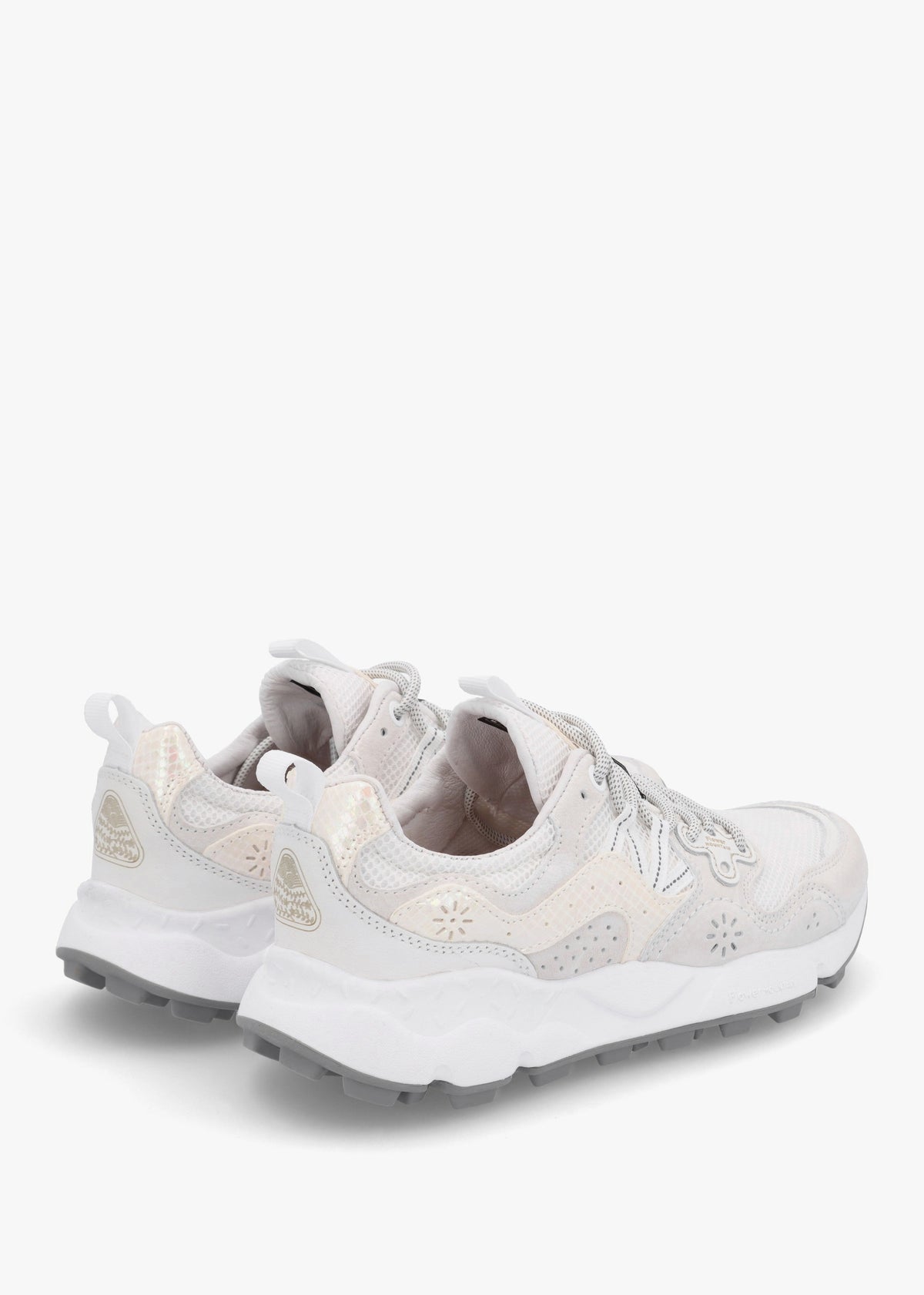 Women's Yamano 3 White Suede & Technical Fabric Trainers
