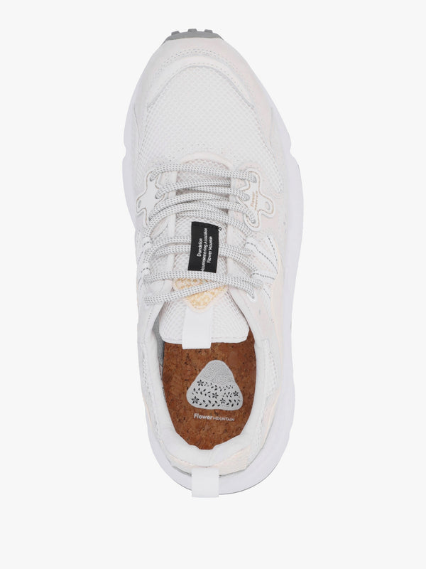 Women's Yamano 3 White Suede & Technical Fabric Trainers